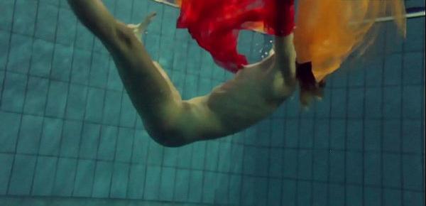  Naked swimming babe Nastya